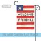 Patriotic Welcome Friends Decorative Patriotic Double Sided Flag